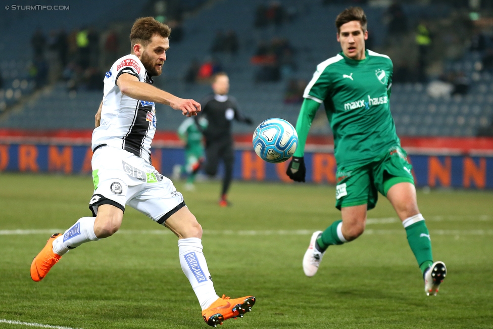 Sturm Graz - Wimpassing
OEFB Cup, Viertelfinale, SK Sturm Graz - SV Wimpassing, Stadion Liebenau Graz, 28.02.2018. 

Foto zeigt Philipp Huspek (Sturm)
