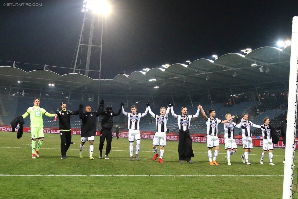 Sturm Graz - Wimpassing
OEFB Cup, Viertelfinale, SK Sturm Graz - SV Wimpassing, Stadion Liebenau Graz, 28.02.2018. 

Foto zeigt die Mannschaft von Sturm
Schlüsselwörter: jubel