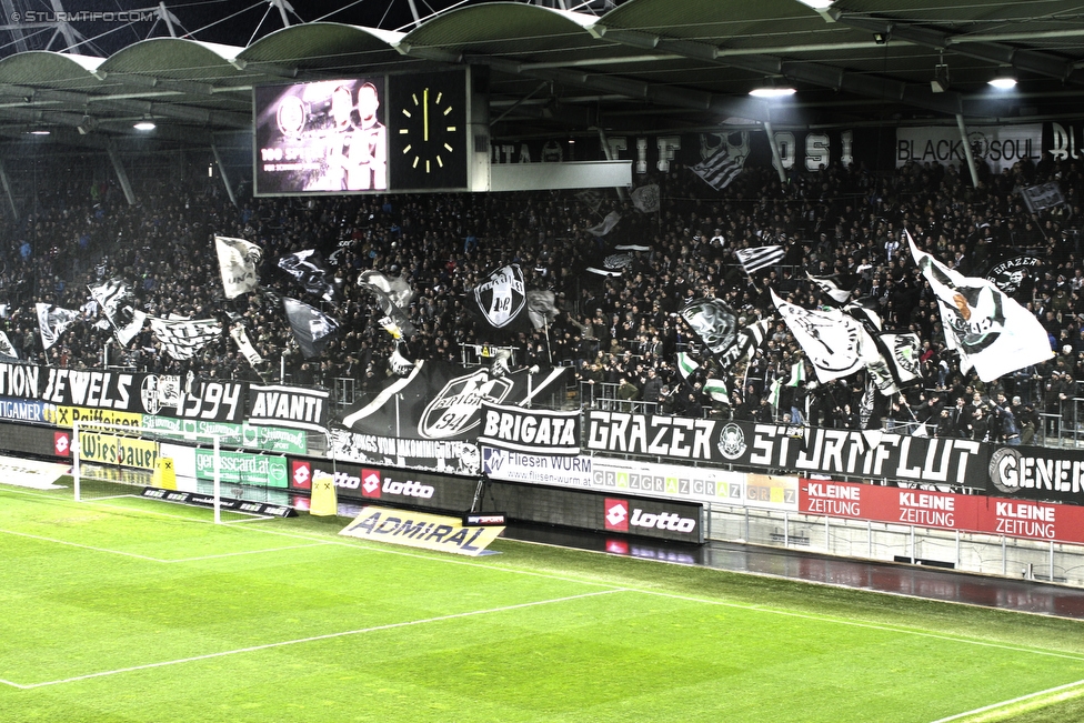 Sturm Graz - Altach
Oesterreichische Fussball Bundesliga, 27. Runde, SK Sturm Graz - SCR Altach, Stadion Liebenau Graz, 17.03.2018. 

Foto zeigt Fans von Sturm
