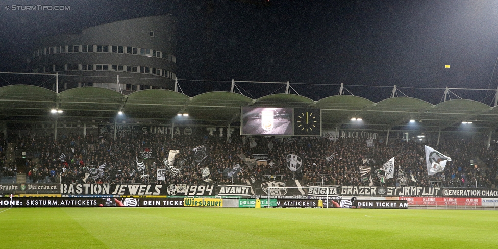 Sturm Graz - Altach
Oesterreichische Fussball Bundesliga, 27. Runde, SK Sturm Graz - SCR Altach, Stadion Liebenau Graz, 17.03.2018. 

Foto zeigt Fans von Sturm
