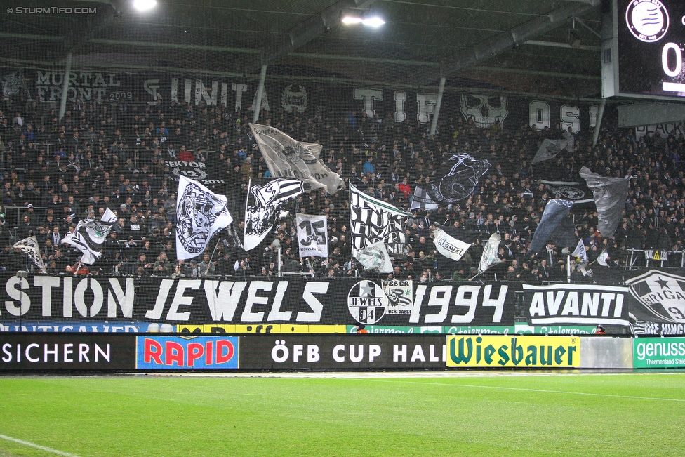 Sturm Graz - Altach
Oesterreichische Fussball Bundesliga, 27. Runde, SK Sturm Graz - SCR Altach, Stadion Liebenau Graz, 17.03.2018. 

Foto zeigt Fans von Sturm
