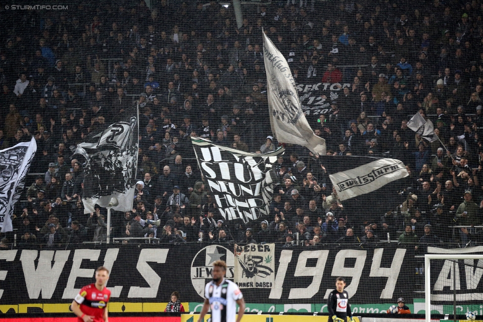 Sturm Graz - Altach
Oesterreichische Fussball Bundesliga, 27. Runde, SK Sturm Graz - SCR Altach, Stadion Liebenau Graz, 17.03.2018. 

Foto zeigt Fans von Sturm
