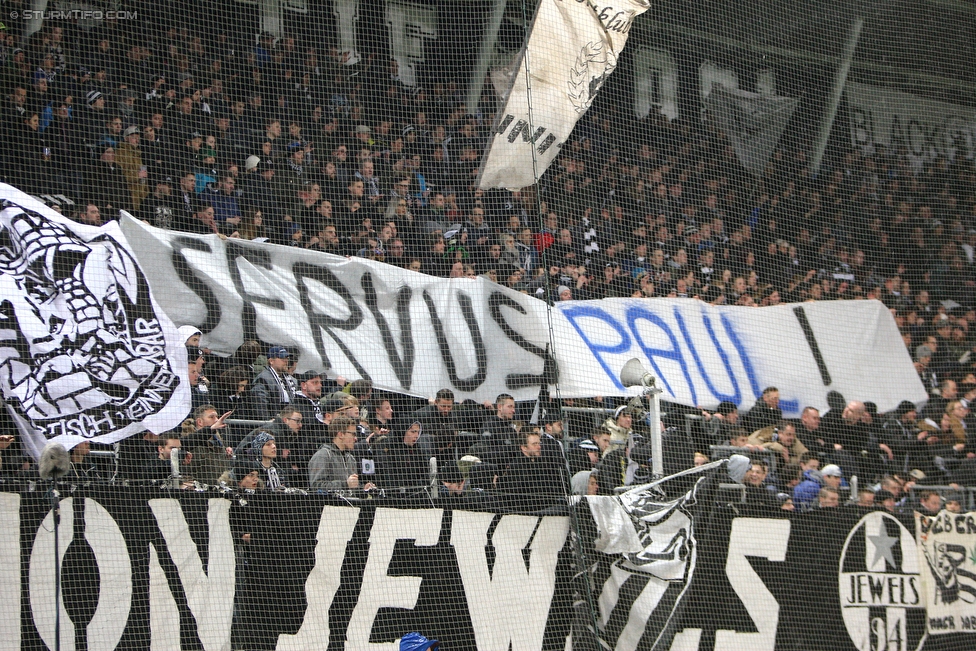 Sturm Graz - Altach
Oesterreichische Fussball Bundesliga, 27. Runde, SK Sturm Graz - SCR Altach, Stadion Liebenau Graz, 17.03.2018. 

Foto zeigt Fans von Sturm
