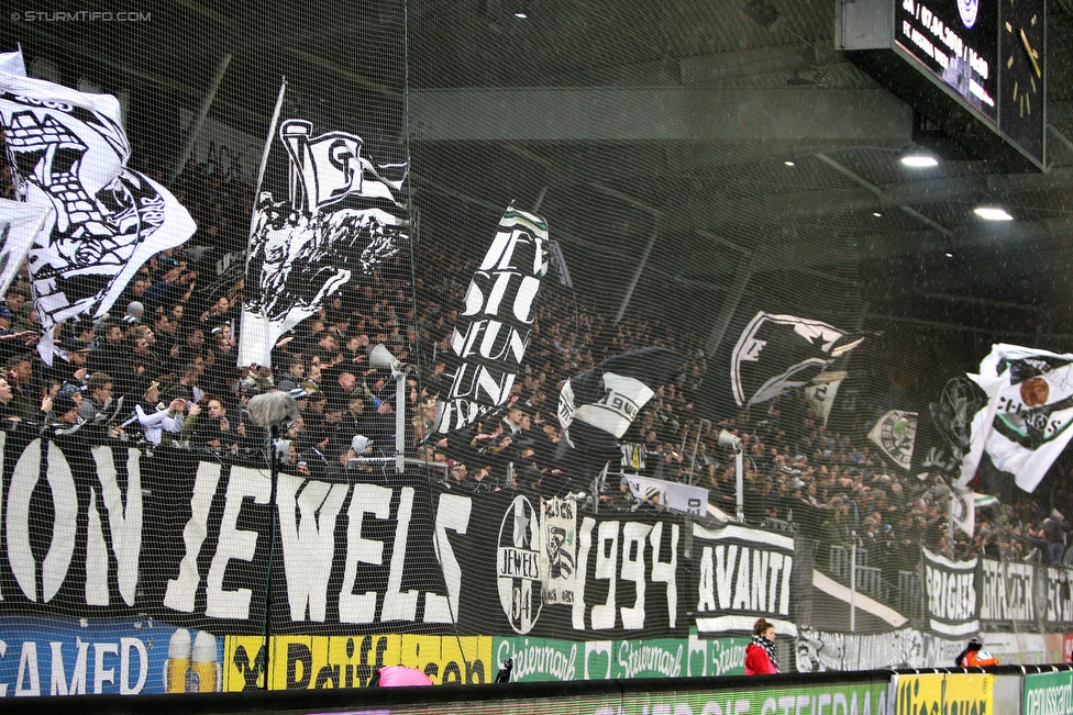 Sturm Graz - Altach
Oesterreichische Fussball Bundesliga, 27. Runde, SK Sturm Graz - SCR Altach, Stadion Liebenau Graz, 17.03.2018. 

Foto zeigt Fans von Sturm
