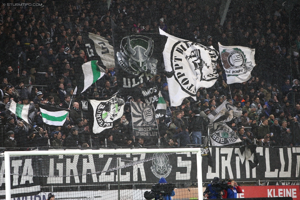 Sturm Graz - Altach
Oesterreichische Fussball Bundesliga, 27. Runde, SK Sturm Graz - SCR Altach, Stadion Liebenau Graz, 17.03.2018. 

Foto zeigt Fans von Sturm
