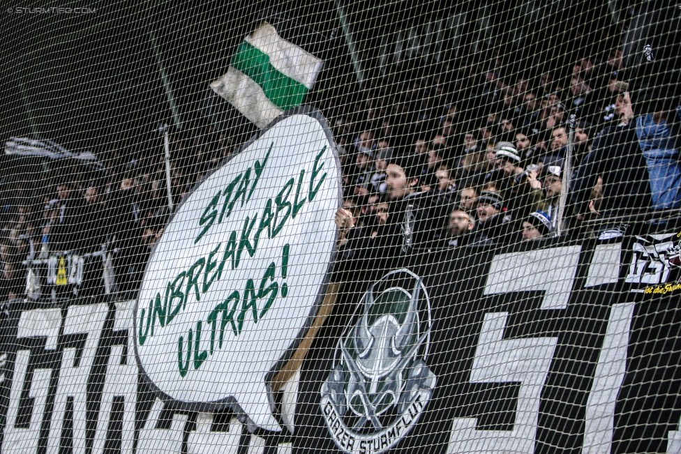 Sturm Graz - Altach
Oesterreichische Fussball Bundesliga, 27. Runde, SK Sturm Graz - SCR Altach, Stadion Liebenau Graz, 17.03.2018. 

Foto zeigt Fans von Sturm
