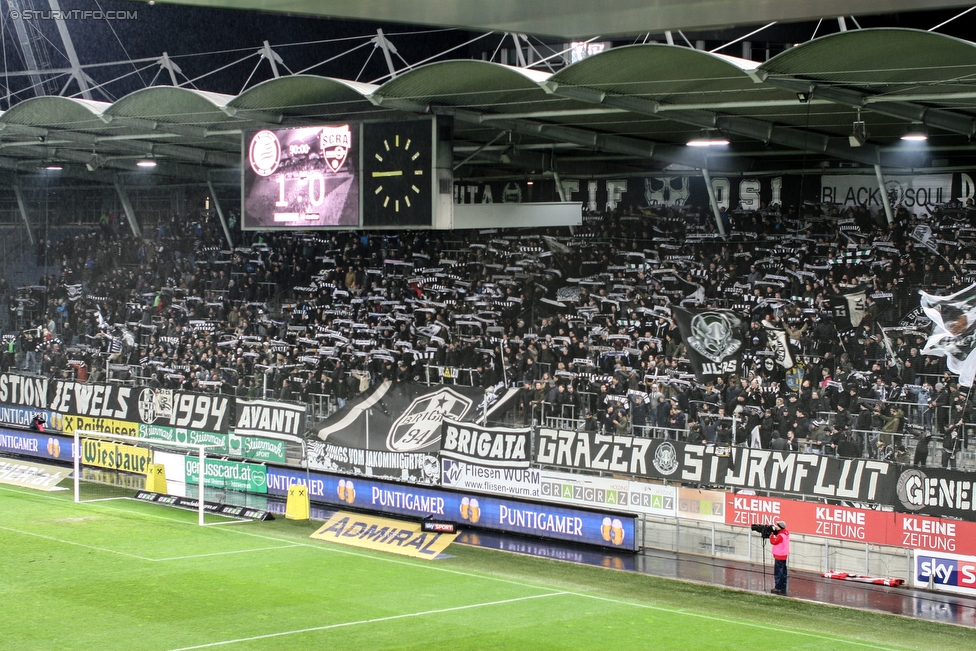 Sturm Graz - Altach
Oesterreichische Fussball Bundesliga, 27. Runde, SK Sturm Graz - SCR Altach, Stadion Liebenau Graz, 17.03.2018. 

Foto zeigt Fans von Sturm
