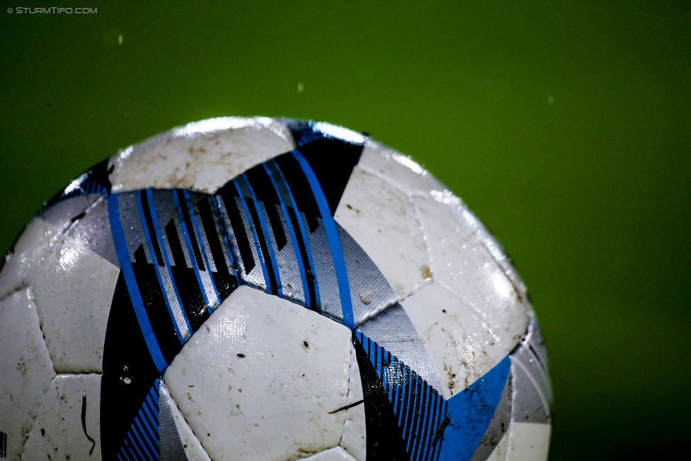 Sturm Graz - Altach
Oesterreichische Fussball Bundesliga, 27. Runde, SK Sturm Graz - SCR Altach, Stadion Liebenau Graz, 17.03.2018. 

Foto zeigt ein Feature mit dem Ball
