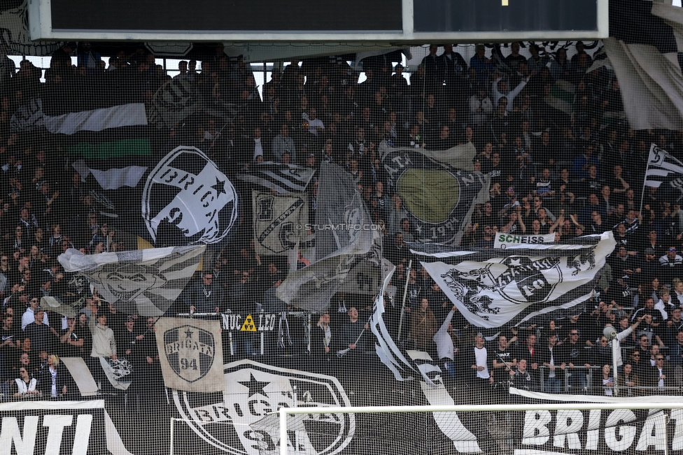 Sturm Graz - Austria Wien
Oesterreichische Fussball Bundesliga, 29. Runde, SK Sturm Graz - FK Austria Wien, Stadion Liebenau Graz, 07.04.2018. 

Foto zeigt Fans von Sturm mit einer Choreografie
