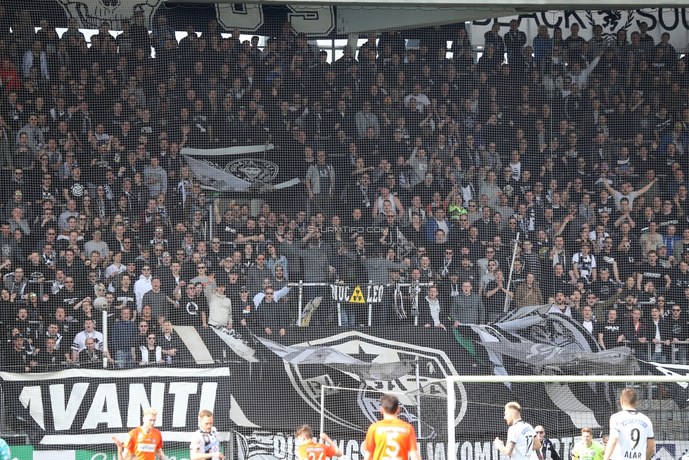 Sturm Graz - Austria Wien
Oesterreichische Fussball Bundesliga, 29. Runde, SK Sturm Graz - FK Austria Wien, Stadion Liebenau Graz, 07.04.2018. 

Foto zeigt Fans von Sturm
