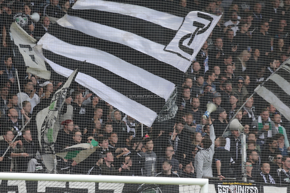 Sturm Graz - Austria Wien
Oesterreichische Fussball Bundesliga, 29. Runde, SK Sturm Graz - FK Austria Wien, Stadion Liebenau Graz, 07.04.2018. 

Foto zeigt Fans von Sturm
