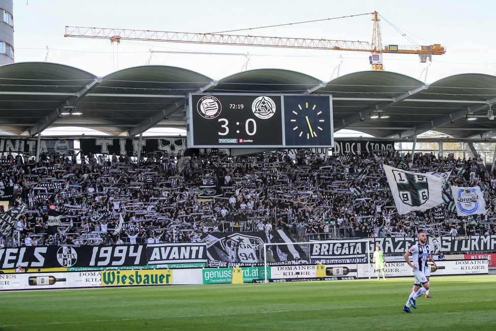 Sturm Graz - Mattersburg
Oesterreichische Fussball Bundesliga, 30. Runde, SK Sturm Graz - SV Mattersburg, Stadion Liebenau Graz, 14.04.2018. 

Foto zeigt Fans von Sturm
