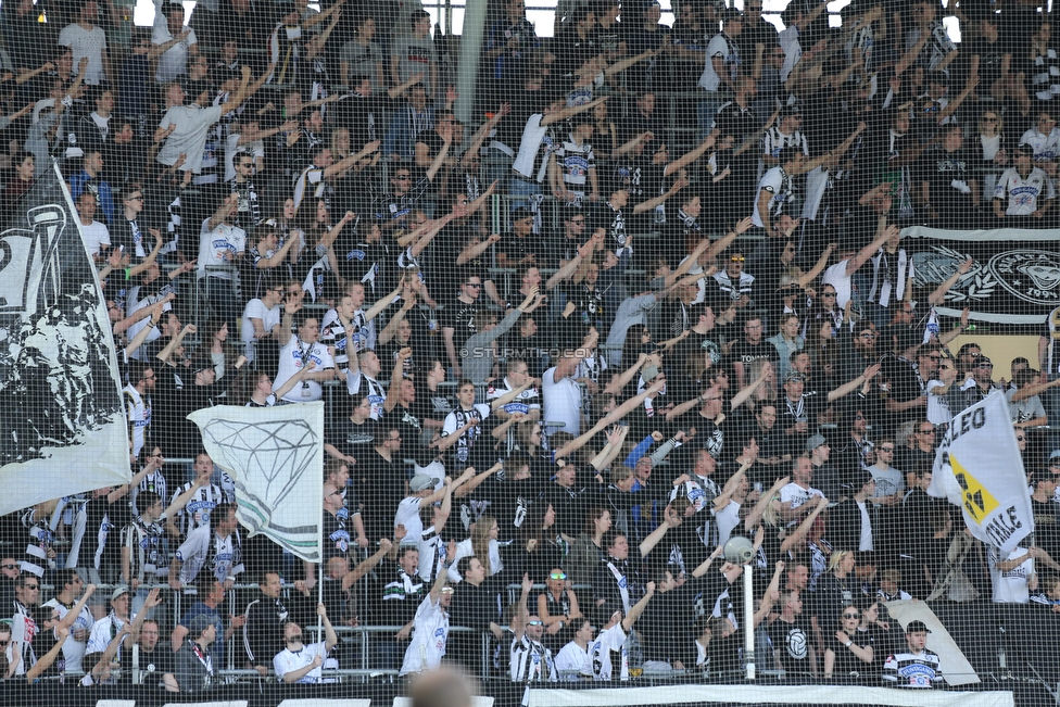 Sturm Graz - Mattersburg
Oesterreichische Fussball Bundesliga, 30. Runde, SK Sturm Graz - SV Mattersburg, Stadion Liebenau Graz, 14.04.2018. 

Foto zeigt Fans von Sturm
