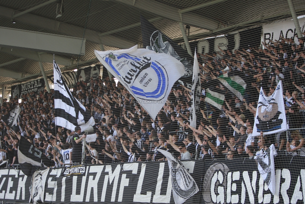 Sturm Graz - Mattersburg
Oesterreichische Fussball Bundesliga, 30. Runde, SK Sturm Graz - SV Mattersburg, Stadion Liebenau Graz, 14.04.2018. 

Foto zeigt Fans von Sturm
