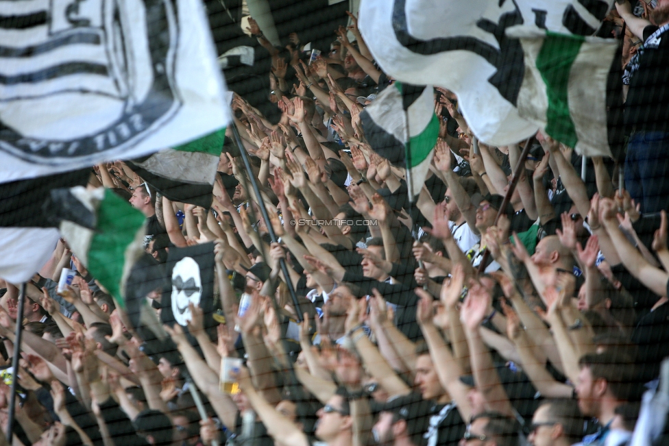 Sturm Graz - Mattersburg
Oesterreichische Fussball Bundesliga, 30. Runde, SK Sturm Graz - SV Mattersburg, Stadion Liebenau Graz, 14.04.2018. 

Foto zeigt Fans von Sturm
