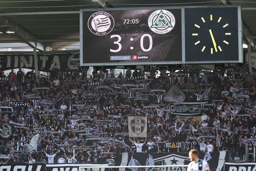 Sturm Graz - Mattersburg
Oesterreichische Fussball Bundesliga, 30. Runde, SK Sturm Graz - SV Mattersburg, Stadion Liebenau Graz, 14.04.2018. 

Foto zeigt Fans von Sturm
