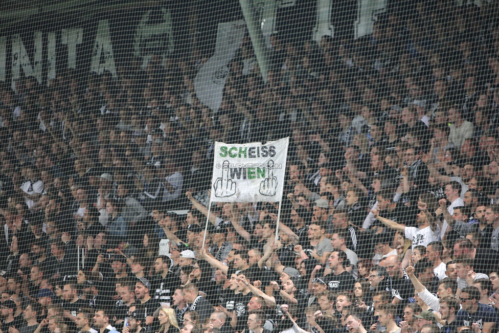 Sturm Graz - Rapid Wien
OEFB Cup, Halbfinale, SK Sturm Graz - SK Rapid Wien, Stadion Liebenau Graz, 18.04.2018. 

Foto zeigt Fans von Sturm
