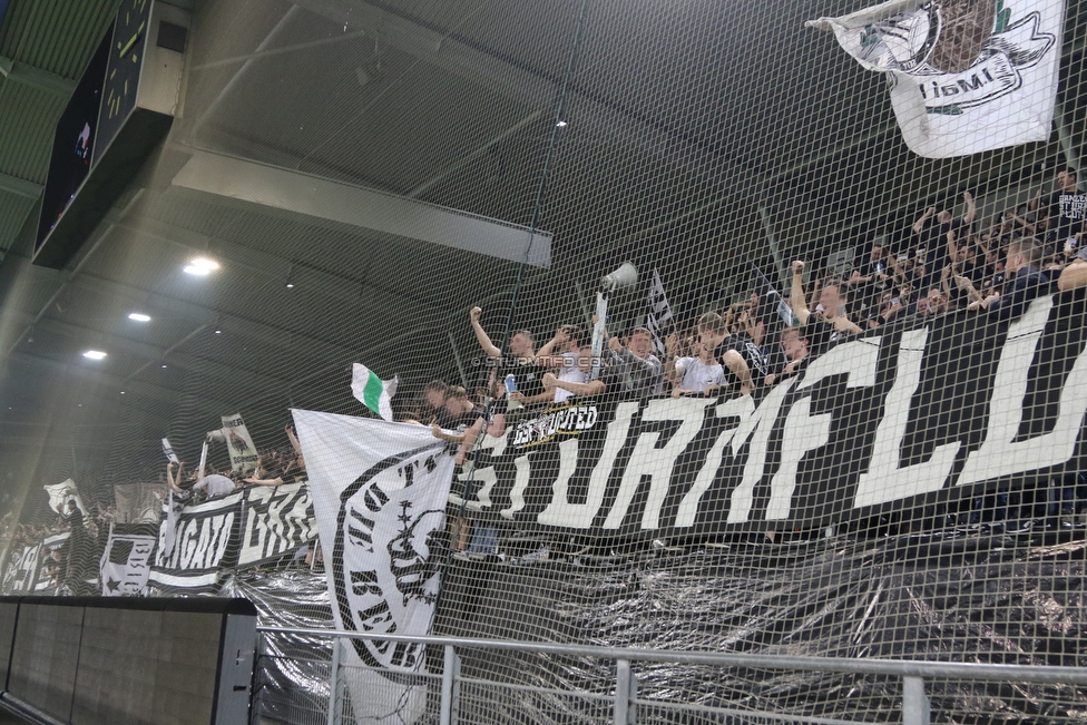 Sturm Graz - Rapid Wien
OEFB Cup, Halbfinale, SK Sturm Graz - SK Rapid Wien, Stadion Liebenau Graz, 18.04.2018. 

Foto zeigt Fans von Sturm
