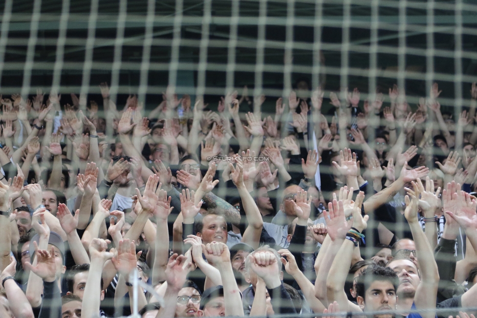 Sturm Graz - Rapid Wien
OEFB Cup, Halbfinale, SK Sturm Graz - SK Rapid Wien, Stadion Liebenau Graz, 18.04.2018. 

Foto zeigt Fans von Sturm
