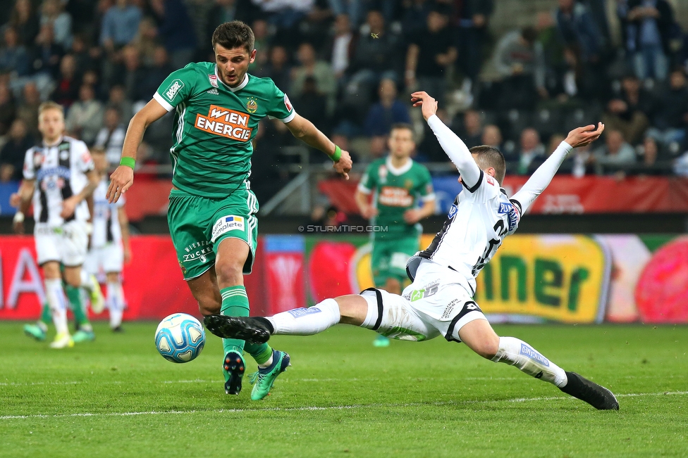 Sturm Graz - Rapid Wien
OEFB Cup, Halbfinale, SK Sturm Graz - SK Rapid Wien, Stadion Liebenau Graz, 18.04.2018. 

Foto zeigt Dario Maresic (Sturm)
