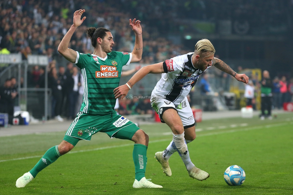 Sturm Graz - Rapid Wien
OEFB Cup, Halbfinale, SK Sturm Graz - SK Rapid Wien, Stadion Liebenau Graz, 18.04.2018. 

Foto zeigt Peter Zulj (Sturm)
