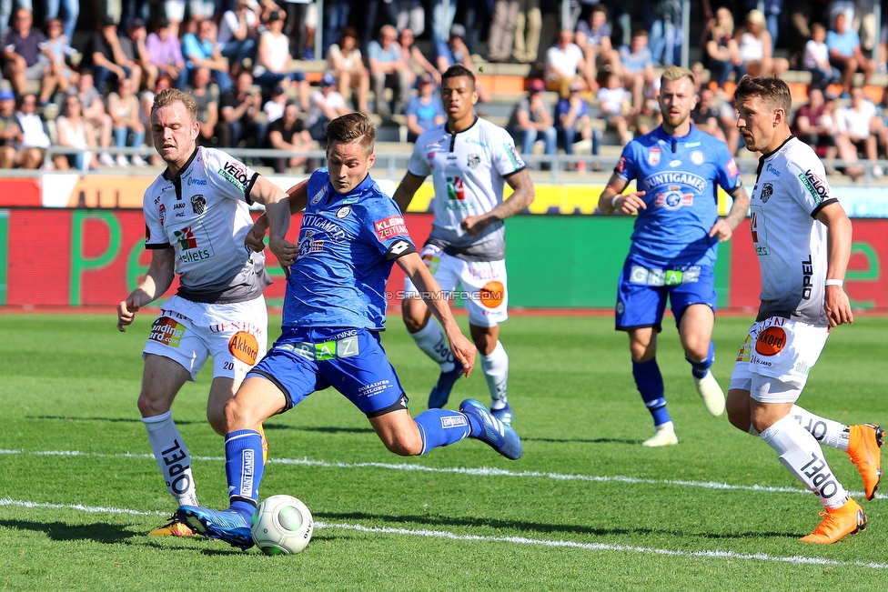 Wolfsberg - Sturm Graz
Oesterreichische Fussball Bundesliga, 31. Runde, Wolfsberger AC - SK Sturm Graz, Lavanttal Arena Wolfsberg, 21.04.2018. 

Foto zeigt Thorsten Roecher (Sturm)
Schlüsselwörter: tor