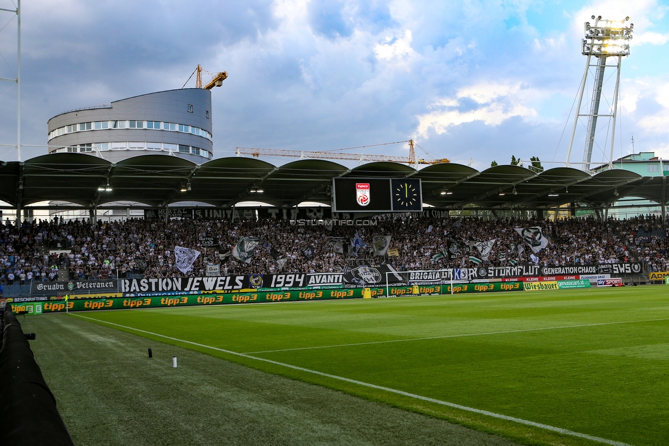 Sturm Graz - Rapid Wien
Oesterreichische Fussball Bundesliga, 32. Runde, SK Sturm Graz - SK Rapid Wien, Stadion Liebenau Graz, 29.04.2018. 

Foto zeigt Fans von Sturm
