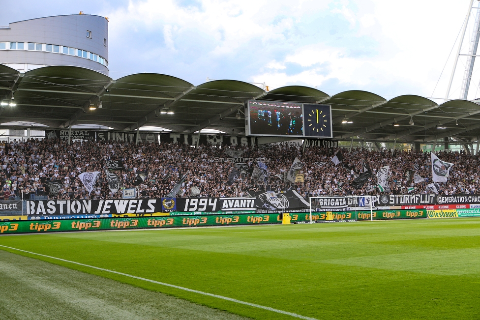 Sturm Graz - Rapid Wien
Oesterreichische Fussball Bundesliga, 32. Runde, SK Sturm Graz - SK Rapid Wien, Stadion Liebenau Graz, 29.04.2018. 

Foto zeigt Fans von Sturm
