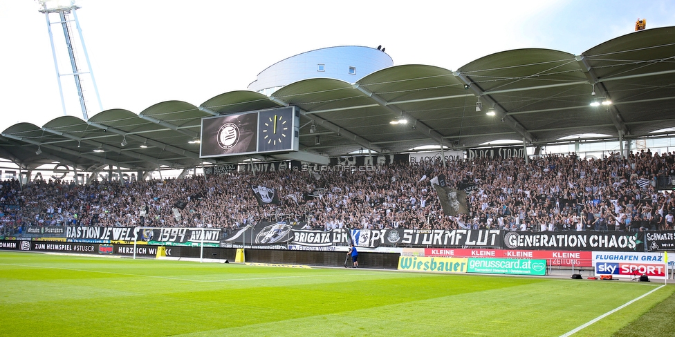 Sturm Graz - Rapid Wien
Oesterreichische Fussball Bundesliga, 32. Runde, SK Sturm Graz - SK Rapid Wien, Stadion Liebenau Graz, 29.04.2018. 

Foto zeigt Fans von Sturm
