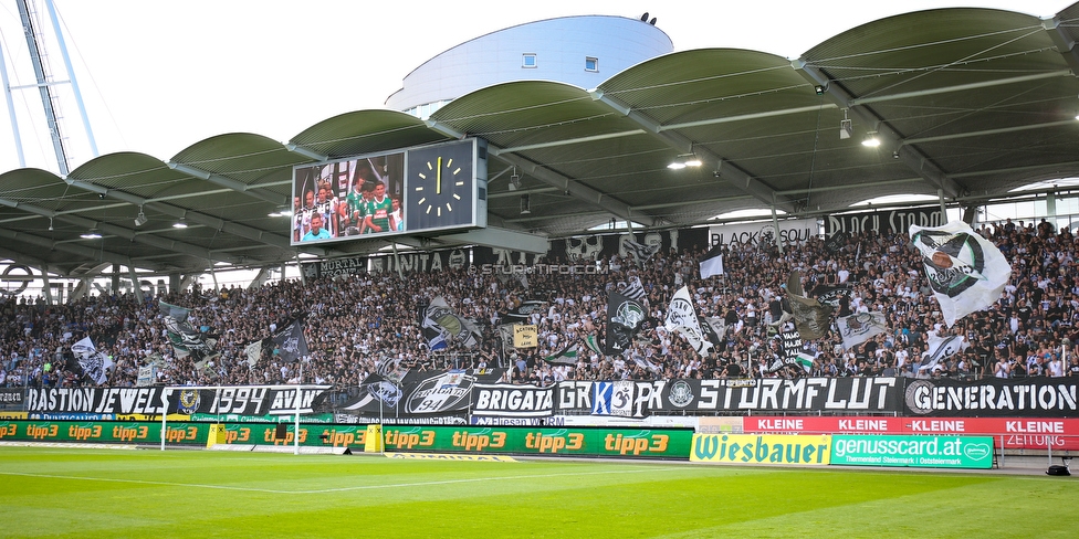 Sturm Graz - Rapid Wien
Oesterreichische Fussball Bundesliga, 32. Runde, SK Sturm Graz - SK Rapid Wien, Stadion Liebenau Graz, 29.04.2018. 

Foto zeigt Fans von Sturm
