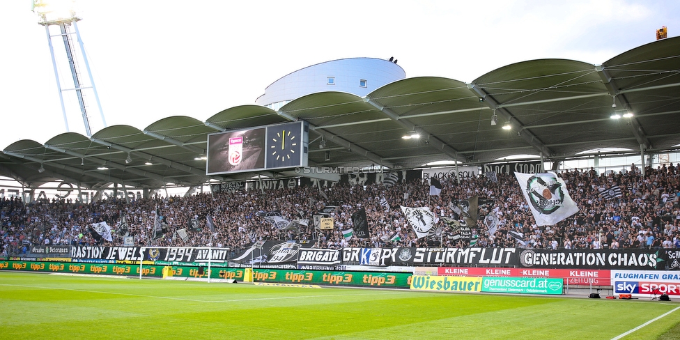 Sturm Graz - Rapid Wien
Oesterreichische Fussball Bundesliga, 32. Runde, SK Sturm Graz - SK Rapid Wien, Stadion Liebenau Graz, 29.04.2018. 

Foto zeigt Fans von Sturm
