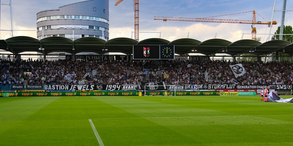 Sturm Graz - Rapid Wien
Oesterreichische Fussball Bundesliga, 32. Runde, SK Sturm Graz - SK Rapid Wien, Stadion Liebenau Graz, 29.04.2018. 

Foto zeigt Fans von Sturm
