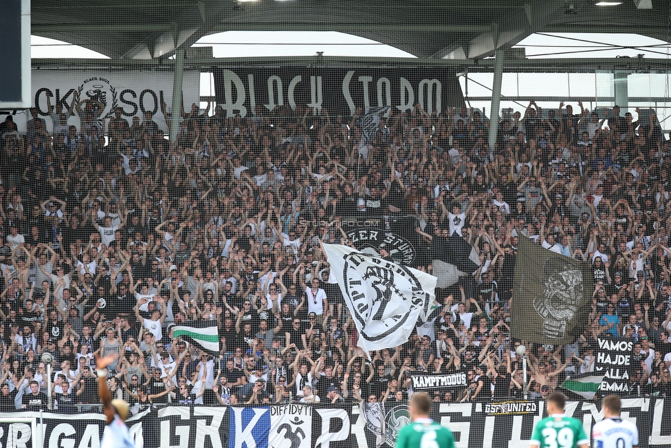 Sturm Graz - Rapid Wien
Oesterreichische Fussball Bundesliga, 32. Runde, SK Sturm Graz - SK Rapid Wien, Stadion Liebenau Graz, 29.04.2018. 

Foto zeigt Fans von Sturm
