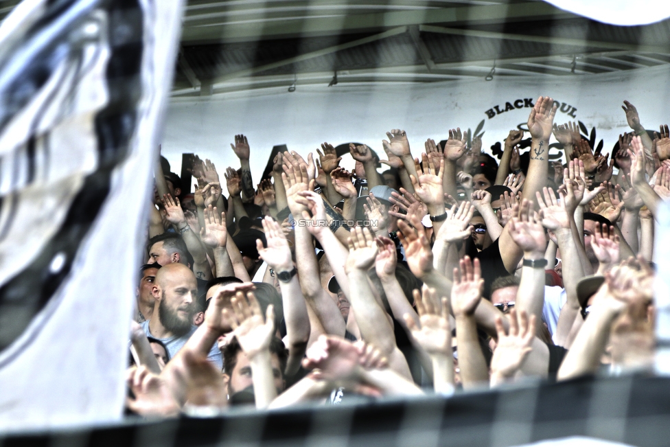 Sturm Graz - Rapid Wien
Oesterreichische Fussball Bundesliga, 32. Runde, SK Sturm Graz - SK Rapid Wien, Stadion Liebenau Graz, 29.04.2018. 

Foto zeigt Fans von Sturm
