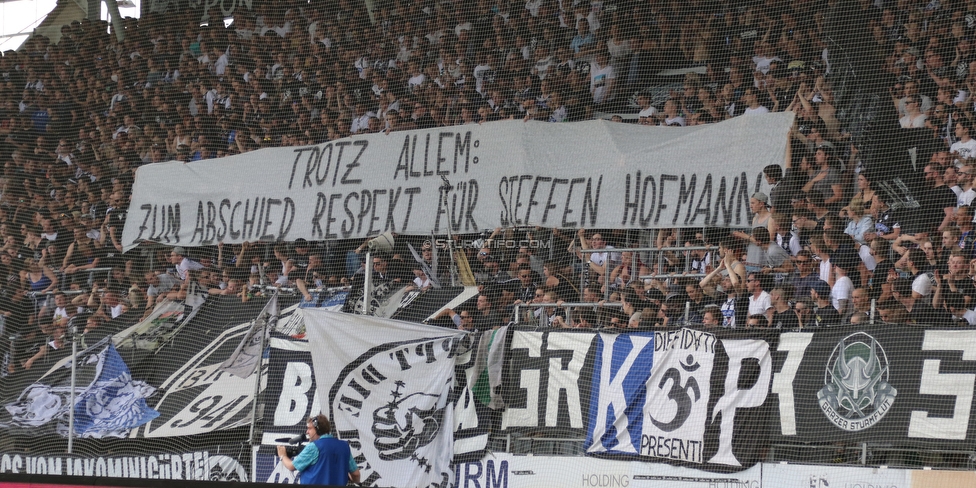 Sturm Graz - Rapid Wien
Oesterreichische Fussball Bundesliga, 32. Runde, SK Sturm Graz - SK Rapid Wien, Stadion Liebenau Graz, 29.04.2018. 

Foto zeigt Fans von Sturm
