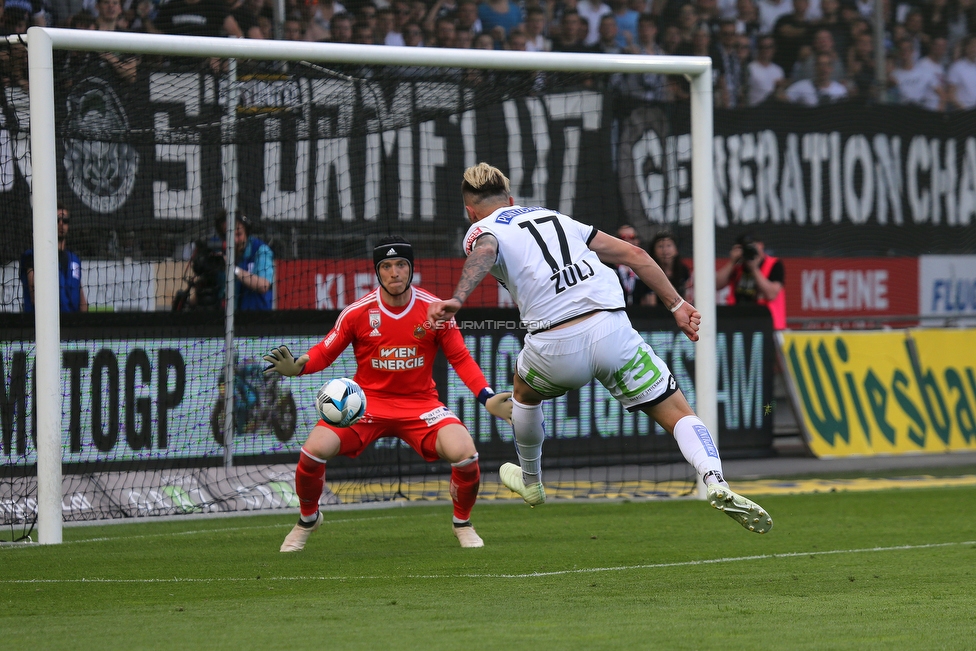 Sturm Graz - Rapid Wien
Oesterreichische Fussball Bundesliga, 32. Runde, SK Sturm Graz - SK Rapid Wien, Stadion Liebenau Graz, 29.04.2018. 

Foto zeigt Richard Strebinger (Rapid) und Peter Zulj (Sturm)
