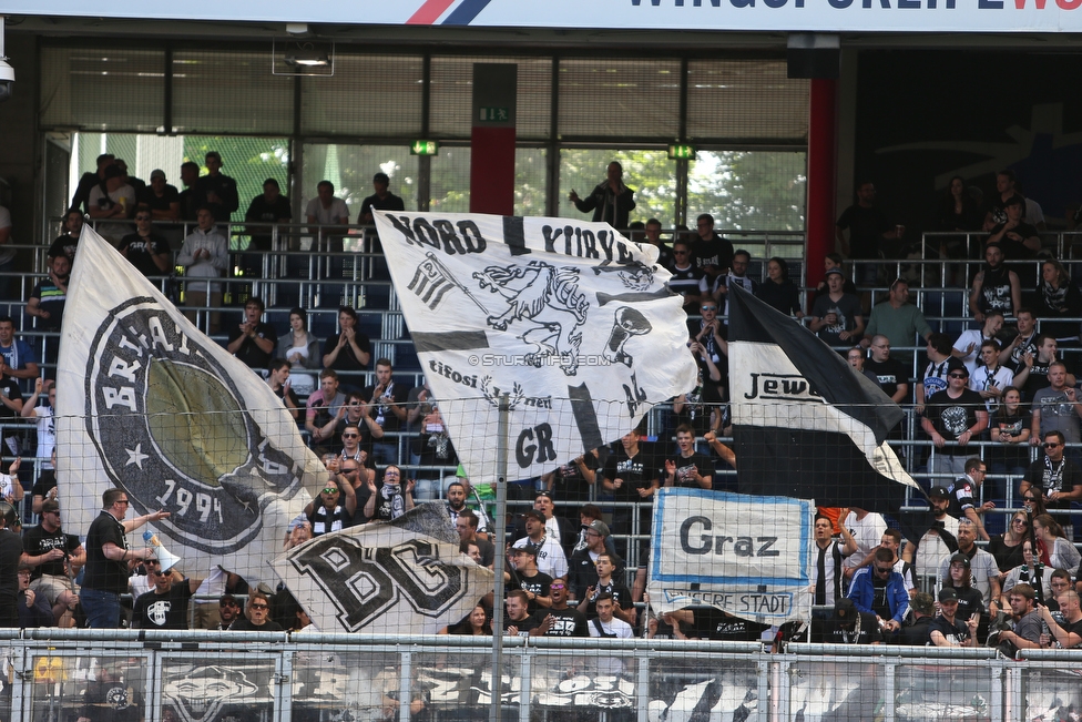 Salzburg - Sturm Graz
Oesterreichische Fussball Bundesliga, 33. Runde, FC RB Salzburg - SK Sturm Graz, Stadion Wals-Siezenheim, 06.05.2018. 

Foto zeigt Fans von Sturm
