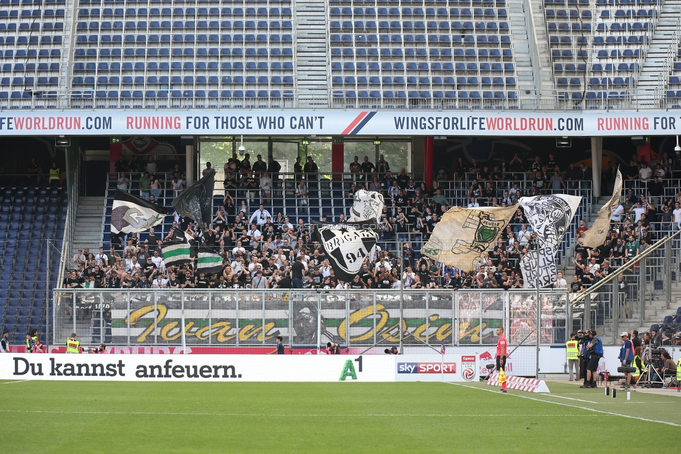 Salzburg - Sturm Graz
Oesterreichische Fussball Bundesliga, 33. Runde, FC RB Salzburg - SK Sturm Graz, Stadion Wals-Siezenheim, 06.05.2018. 

Foto zeigt Fans von Sturm
