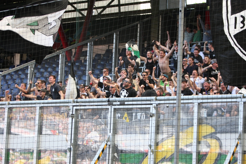 Salzburg - Sturm Graz
Oesterreichische Fussball Bundesliga, 33. Runde, FC RB Salzburg - SK Sturm Graz, Stadion Wals-Siezenheim, 06.05.2018. 

Foto zeigt Fans von Sturm
