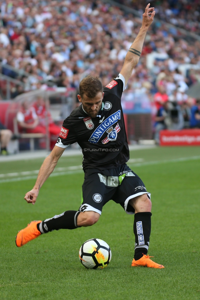 Salzburg - Sturm Graz
Oesterreichische Fussball Bundesliga, 33. Runde, FC RB Salzburg - SK Sturm Graz, Stadion Wals-Siezenheim, 06.05.2018. 

Foto zeigt Philipp Huspek (Sturm)
