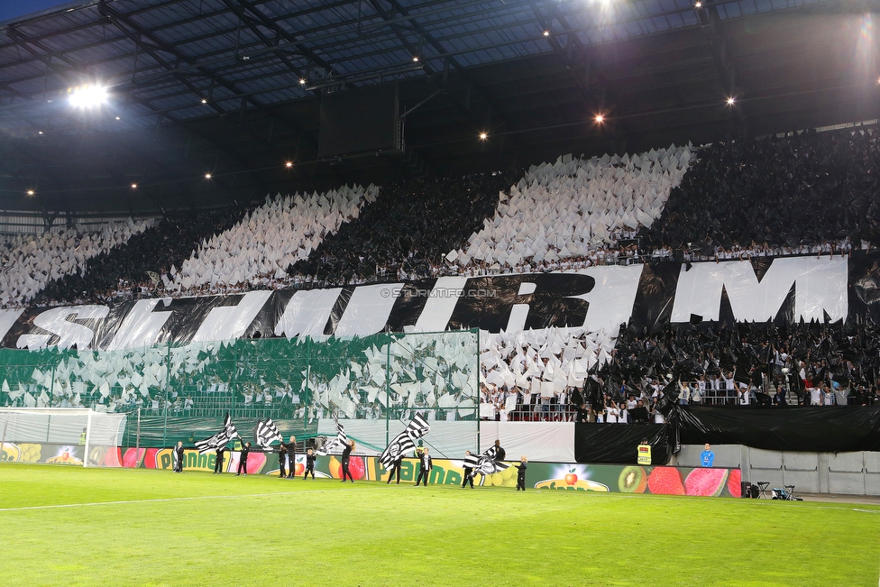 Sturm Graz - Salzburg
OEFB Cup, Finale, SK Sturm Graz - FC RB Salzburg, Woerthersee Stadion Klagenfurt, 09.05.2018. 

Foto zeigt Fans von Sturm mit einer Choreografie
