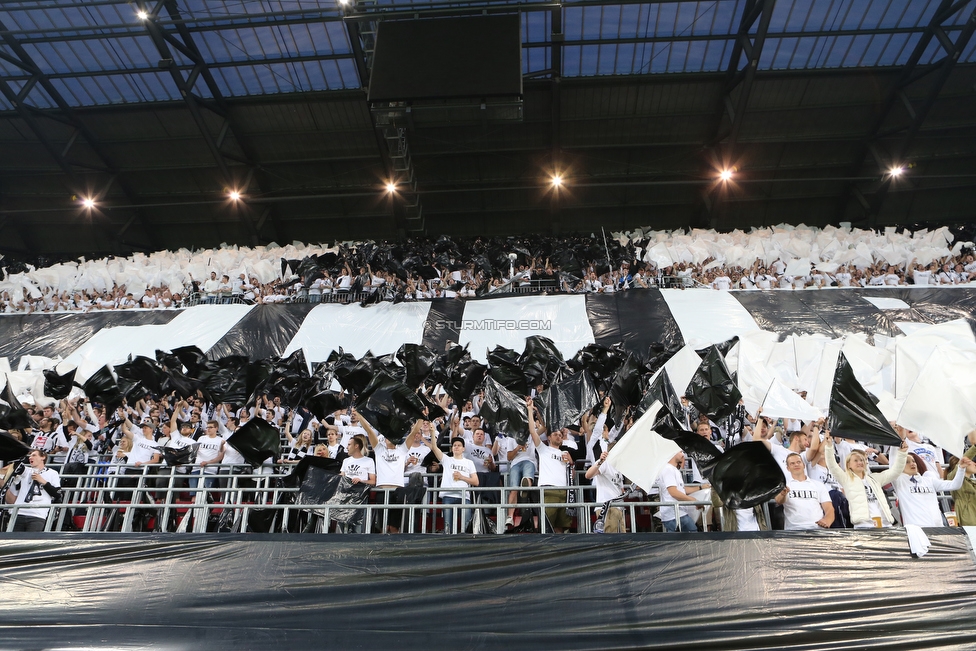 Sturm Graz - Salzburg
OEFB Cup, Finale, SK Sturm Graz - FC RB Salzburg, Woerthersee Stadion Klagenfurt, 09.05.2018. 

Foto zeigt Fans von Sturm mit einer Choreografie
