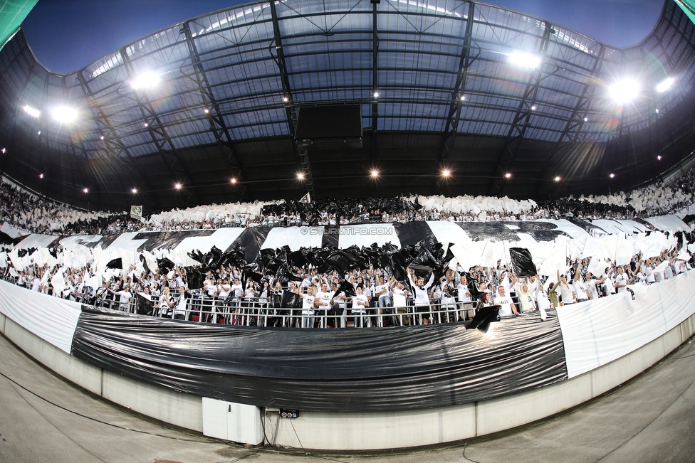 Sturm Graz - Salzburg
OEFB Cup, Finale, SK Sturm Graz - FC RB Salzburg, Woerthersee Stadion Klagenfurt, 09.05.2018. 

Foto zeigt Fans von Sturm mit einer Choreografie
