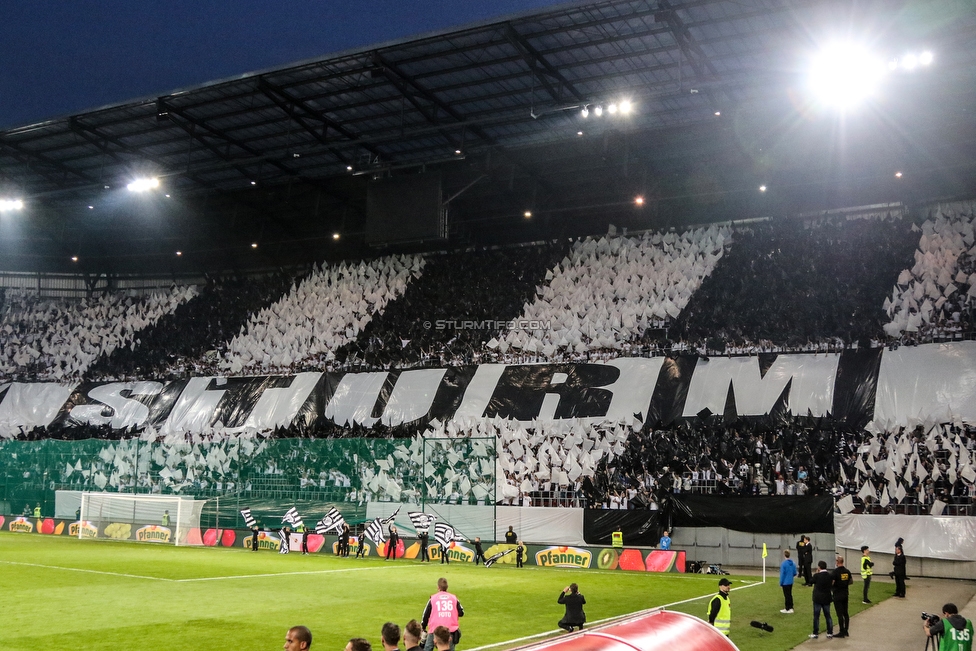 Sturm Graz - Salzburg
OEFB Cup, Finale, SK Sturm Graz - FC RB Salzburg, Woerthersee Stadion Klagenfurt, 09.05.2018. 

Foto zeigt Fans von Sturm mit einer Choreografie
