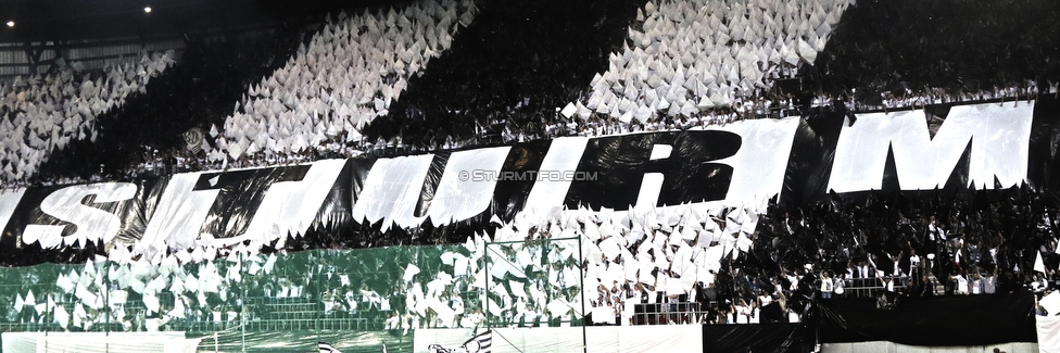 Sturm Graz - Salzburg
OEFB Cup, Finale, SK Sturm Graz - FC RB Salzburg, Woerthersee Stadion Klagenfurt, 09.05.2018. 

Foto zeigt Fans von Sturm mit einer Choreografie
