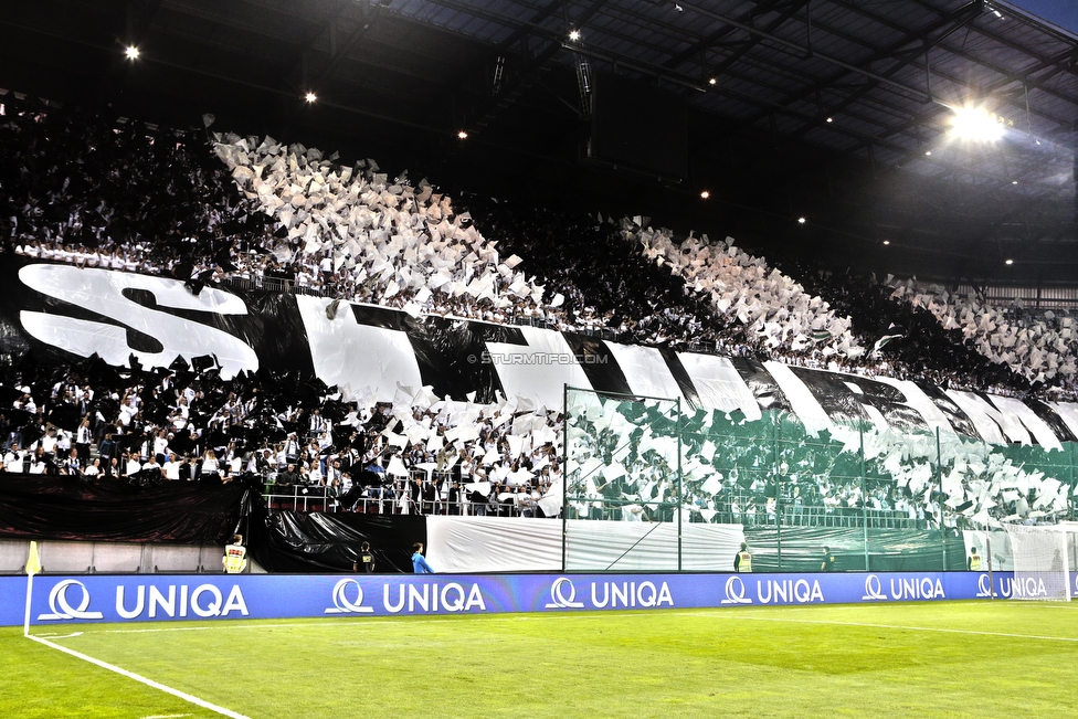 Sturm Graz - Salzburg
OEFB Cup, Finale, SK Sturm Graz - FC RB Salzburg, Woerthersee Stadion Klagenfurt, 09.05.2018. 

Foto zeigt Fans von Sturm mit einer Choreografie
