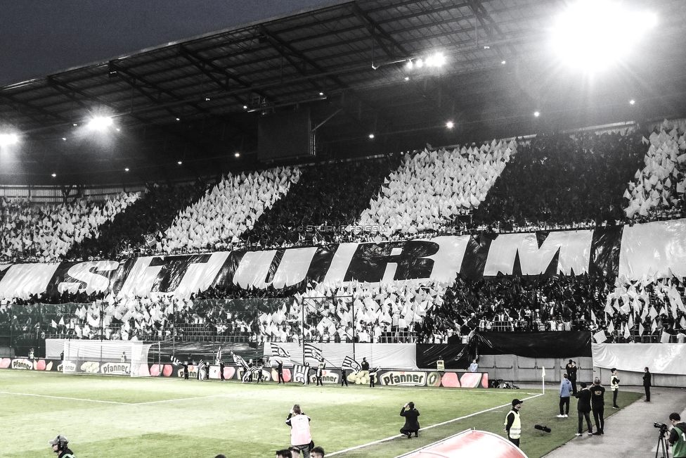 Sturm Graz - Salzburg
OEFB Cup, Finale, SK Sturm Graz - FC RB Salzburg, Woerthersee Stadion Klagenfurt, 09.05.2018. 

Foto zeigt Fans von Sturm mit einer Choreografie
