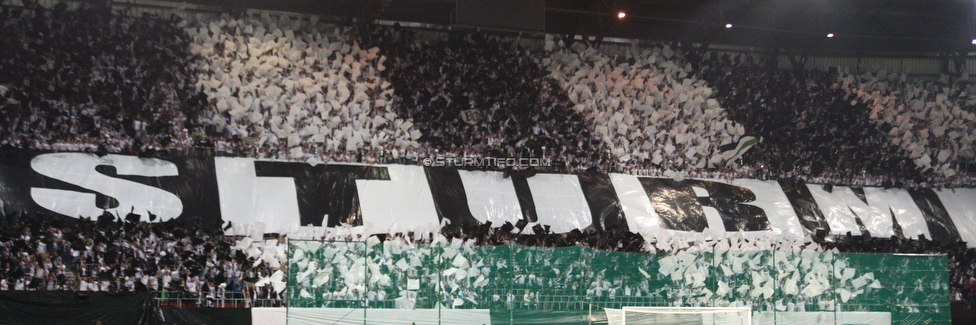 Sturm Graz - Salzburg
OEFB Cup, Finale, SK Sturm Graz - FC RB Salzburg, Woerthersee Stadion Klagenfurt, 09.05.2018. 

Foto zeigt Fans von Sturm mit einer Choreografie
