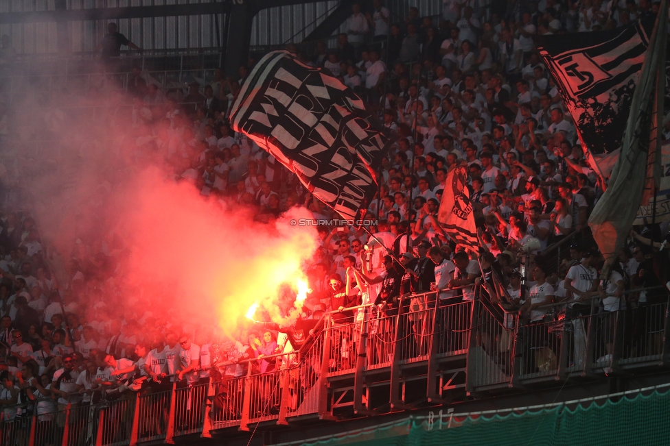 Sturm Graz - Salzburg
OEFB Cup, Finale, SK Sturm Graz - FC RB Salzburg, Woerthersee Stadion Klagenfurt, 09.05.2018. 

Foto zeigt Fans von Sturm
