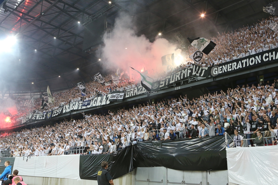 Sturm Graz - Salzburg
OEFB Cup, Finale, SK Sturm Graz - FC RB Salzburg, Woerthersee Stadion Klagenfurt, 09.05.2018. 

Foto zeigt Fans von Sturm
